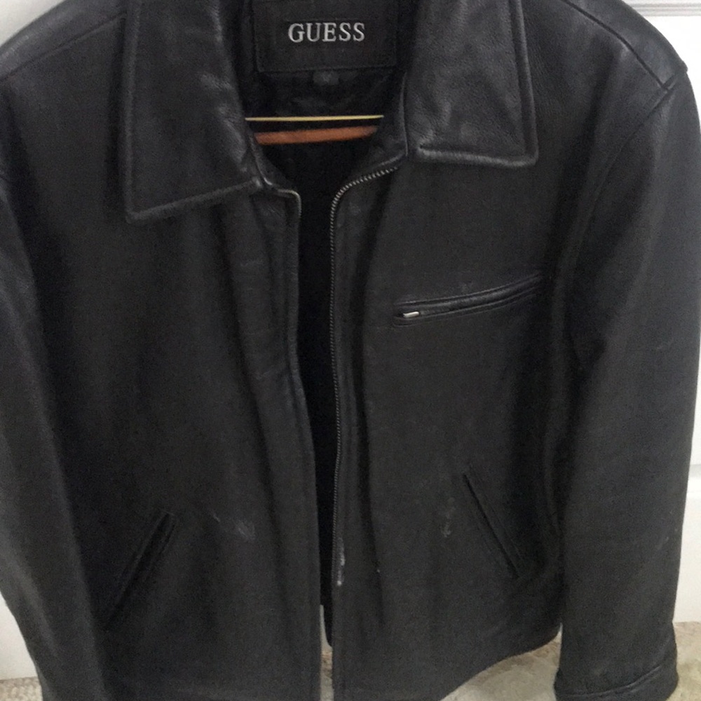 Leather jacket Guess